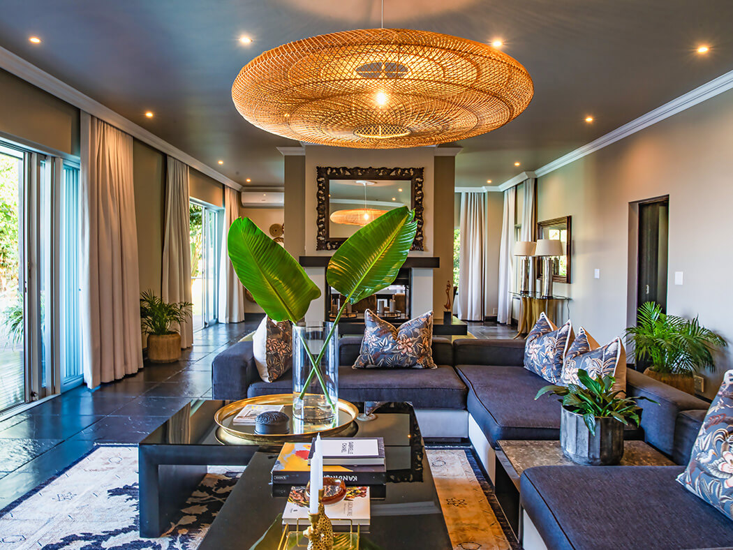 Living area in a one-bedroom suite at Fancourt Hotel, in the Garden Route of South Africa
